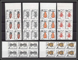 France Taxe N°103/108 Insectes Coleopteres Beetle Insects Bloc De 6 Cote 360 Non Dentelé ** MNH (Imperf) - 1981-1990