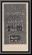 Colis Postaux France / Algérie N°18B Bord De Feuille Non Dentelé ** MNH (Imperf) TTB 1927 - Colis Postaux
