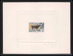 605 Epreuve D'artiste (artist Proof) Cameroun Y&t 348 Buffle (buffalo) Animal Signe (signed Autograph) Durrens - Koeien