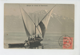SUISSE - VAUD - Barque Du Léman Et Grammont - Carte Postée à ROLLE En 1906 - Rolle