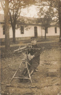 Ww1 Guerre 14/18 War * Carte Photo Militaria * Mitrailleuse Marque Type Modèle ? * Matériel Militaire Soldat - Weltkrieg 1914-18