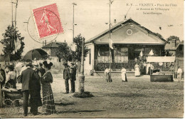 14794 - VIGNEUX SUR SEINE :  Place Des Fêtes  Et Avenue De Villeneuve - Restaurant  Plat Du Jour -  Circulée En 1906 - Vigneux Sur Seine