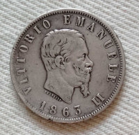 Vittorio Emanuele II 2 Lire 1863N Val. - 1861-1878 : Victor Emmanuel II