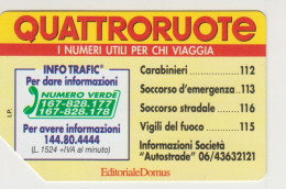 Italia Sip N°310 Quattroruote £.5.000 - Openbaar Getekend
