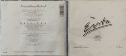 BORGATTA - FILM MUSIC  - 2 Cd  ANDREW LLOYD WEBBER - EVITA - MCA RECORDS 2000 - USATO In Buono Stato - Música De Peliculas
