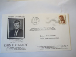 UNITED   STATES   COVER ANNIVERSARIES   1972   KENNEDY - Kennedy (John F.)