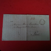 LETTRE VIENNE POUR PARIS CACHET AUTRICHE A STRASBOURG CACHET PD ROUGE - 1862 Napoléon III