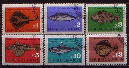 BULGARIA - 1965 - Fish - Mi 1542/47 Used - Usati