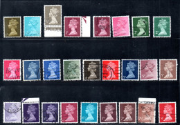 *** UK, GB, Great Britain, Used,  Queen Elizabeth, 70 Stamps, Colors, Phosfor - Altri & Non Classificati