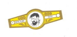 4) Bague De Cigare Série Tintin Jaune Dorée Royal Flush Kuifje Capitaine Haddock En Superbe.Etat - Objetos Publicitarios