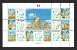 Czech Republic 2021 MNH ** Mi 1116 Klb Pof 1118 Tourist Map Tschechische Republik. - Neufs