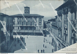 Ch65 Cartolina  Rieti Piazza Vittorio Emanuele E Albergo Quattro Stagioni - Rieti