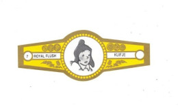 7) Bague De Cigare Série Tintin Jaune Dorée Royal Flush Kuifje Zorrino En Superbe.Etat - Advertentie