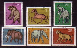 BULGARIA - 1971 - Extinct Animals - Mi 2088 / 93 Used - Used Stamps