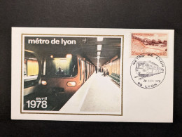 Métro Lyon 28 Avril 1978 Inauguration Du Métro De Lyon France - Autres & Non Classés