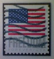 United States, Scott #5790, Used(o) Booklet, 2023, Flag Definitive: Freedom Flag, (63¢) Forever - Gebraucht