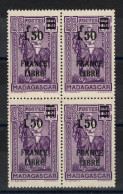 Madagascar - France Libre YV 261 N** MNH Luxe En Bloc De 4 - Neufs