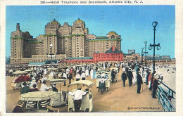 Cpa ATLANTIC CITY - Hotel Traymore And Boardwalk - Atlantic City