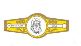 10) Bague De Cigare Série Tintin Jaune Dorée Royal Flush Kuifje Bianca Castafiore En Superbe.Etat - Werbeobjekte