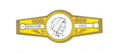 11) Bague De Cigare Série Tintin Jaune Dorée Royal Flush Kuifje Abdallah En Superbe.Etat - Oggetti Pubblicitari