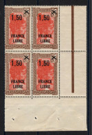 Madagascar - France Libre YV 262 N** MNH Luxe En Bloc De 4 CdF - Unused Stamps