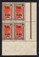 Madagascar - France Libre YV 262 N** MNH Luxe En Bloc De 4 CdF - Neufs