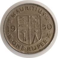 Monnaie Maurice - 1950 - 1 Roupie King George VI - Mauritius