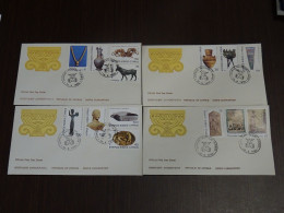 Cyprus 1980 Definitive SET FDC - Cartas