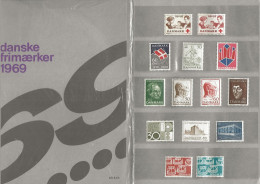 Denmark 1969 Year Set Of All Special Stamps Issued 1969 Mi 474-489   (not 483-4) MNH(**) - Unused Stamps