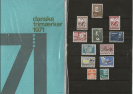 Denmark 1971 Year Set Of All Stamps Issued 1971   Mi 507-518 MNH(**) - Unused Stamps