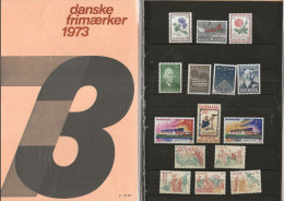 Denmark 1973 Year Set Of All Stamps Issued 1973   Mi 540-554 MNH(**) - Neufs