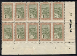 Madagascar - YV 108 N** MNH Luxe En Bloc De 10 CdF - Nuovi