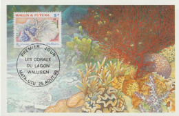 CM 16 . 1998 . 1er Jour . Wallis Et Futuna . 25 08 1998 . Coraux . - Lettres & Documents