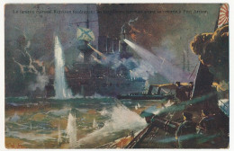 CPA - Le Fameux Cuirassé Retvisan Foudroyant Les Torpilleurs Japonais Avant Sa Rentrée à Port Arthur - Warships