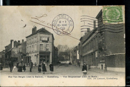 Carte écrite: 16/05/1909 : Rue Van Bergen  ( Vers La Station ) - Koekelberg