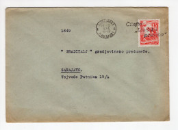 1955. YUGOSLAVIA,SLOVENIA,LJUBLJANA,FLAM:READ LJUDSKA PRAVICA NEWS,COVER TO SARAJEVO - Cartas & Documentos