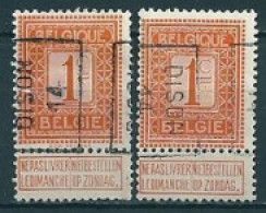 2274 Voorafstempeling Op Nr 108 - DISON 14 -  Positie A & B - Roulettes 1910-19