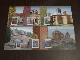 Greece Mount Athos 2012 Katholika Of The Holy Monasteries I Maximum Card Set XF. - Maximum Cards & Covers