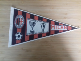 Banderin Milan AC Años 60 - Uniformes Recordatorios & Misc