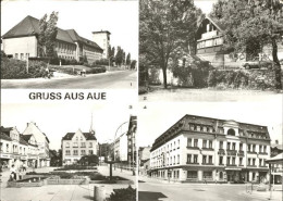 42002818 Aue Sachsen Wilhelm-Pieck-Oberschule Gaststaette Hutzen-Haisel Altmarkt - Aue