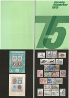 Denmark 1975 Year Set Of All Stamps Issued 1975   Mi 571-610   Bloc 1-2 MNH(**) - Unused Stamps