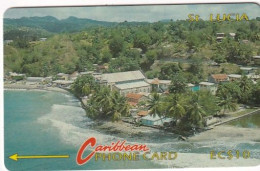 ST. LUCIA ISL.(GPT) - Coastline(no Logo), CN : 7CSLA/B, %tirage 30000, Used - Santa Lucía