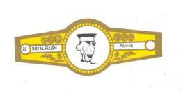 22) Bague De Cigare Série Tintin Jaune Dorée Royal Flush Kuifje Yamato Asie Asiatique En Superbe.Etat - Oggetti Pubblicitari