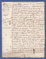 VIEUX PAPIER - GENERALITE DE LIMOGES - 1702 - HOMMAGE - COMTE DE SAINTE MAURE - PIERRE DE LA ROUMAGERE - Cachets Généralité