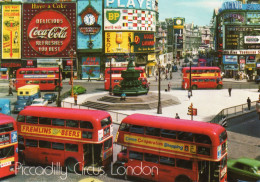 CPM  - ANGLETERRE - LONDON - LONDRES - PICCADILLY CIRCUS - BUS - Piccadilly Circus