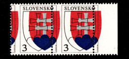 Malý Státní Znak Slovenské Republiky - Výrobní Vady !! Barva + Perforace - Posunutí !!!   Kvalita ** - Unused Stamps