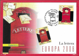 Italien / Italia  2008  Mi.Nr. 3240 , EUROPA CEPT  Der Brief - Maximum Card - ROMA 9.5.2008 - 2008