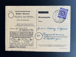 GERMANY 1947 POSTCARD EHMEN TO REYERSHAUSEN 23-10-1947 DUITSLAND DEUTSCHLAND - Entiers Postaux