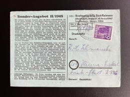 GERMANY 1948 POSTCARD HAMELN TO WANNE EICKEL 08-06-1948 DUITSLAND DEUTSCHLAND - Postwaardestukken