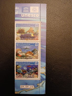 Caledonia 2023 Caledonie World Heritage UNESCO Lagoons Shark Shell Octopus 3v VERT DATE + UNESCO - Unused Stamps